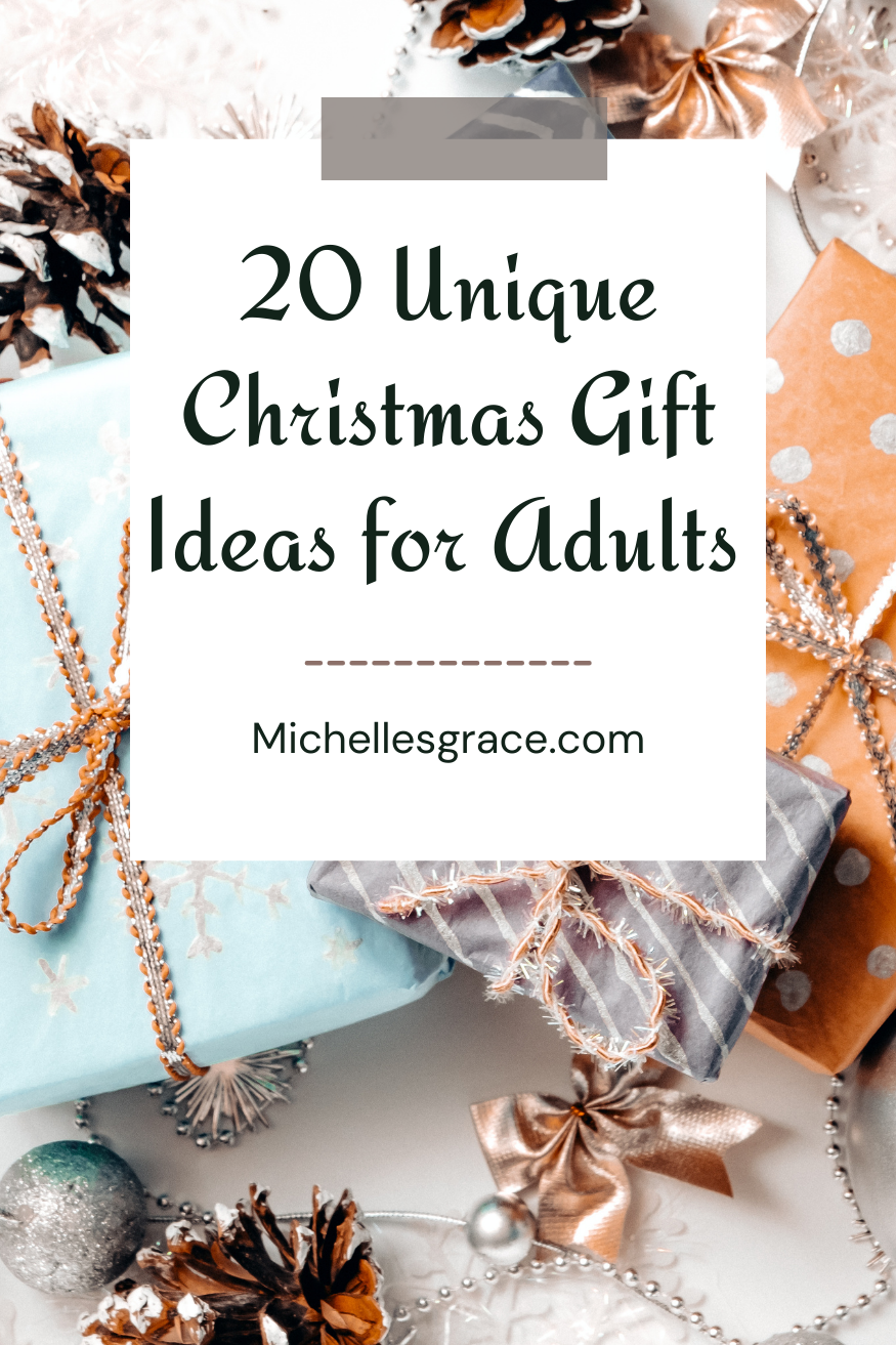 20 Unique Christmas Gift Ideas for Adults - Michelle Grace